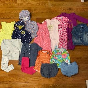Baby Girls 6-9mo/9mo. Spring/Summer Lot- 16 Pieces